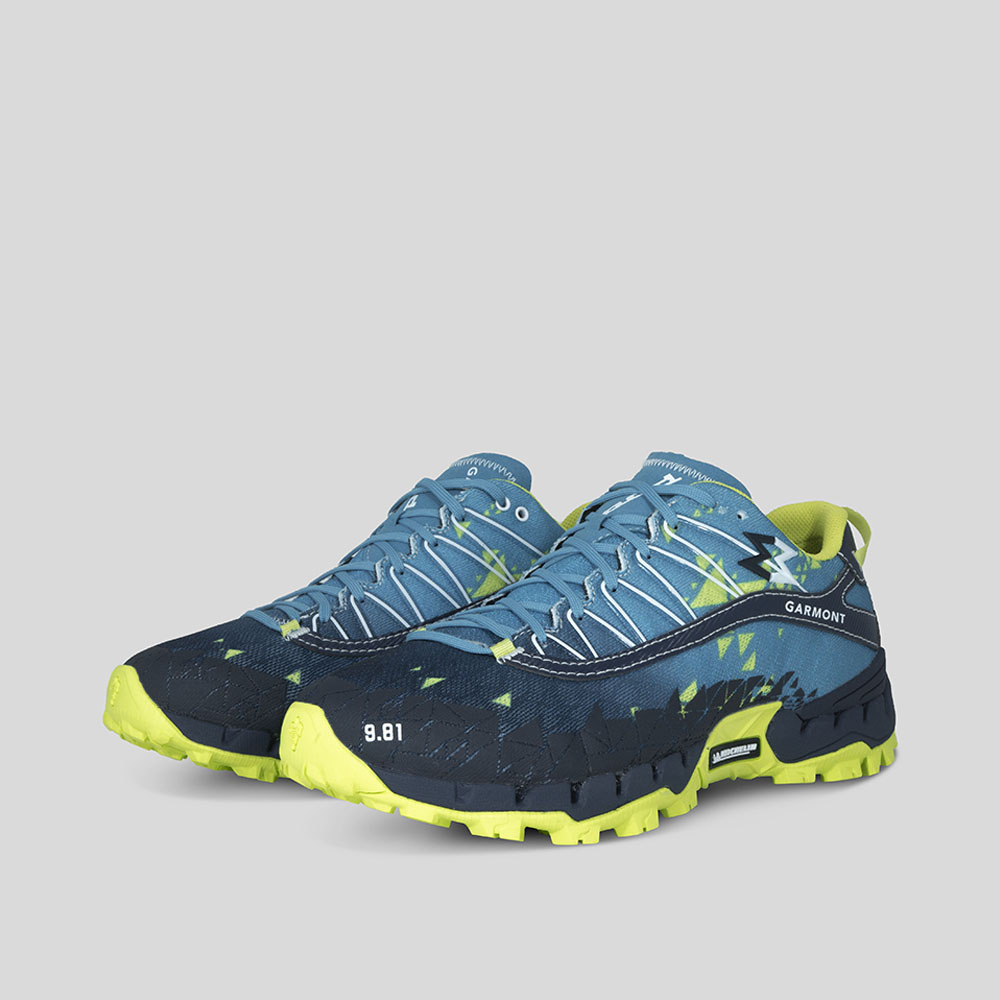 Men's Garmont 9.81 Bolt Hiking Shoes Blue/Yellow Blue | Australia-46829